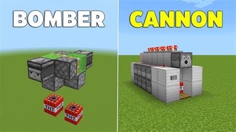 5 EASY TNT Cannons in Minecraft Bedrock! (Tutorial) - YouTube