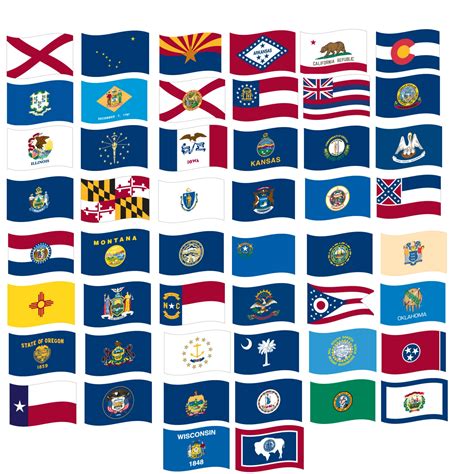 4'x6' Quality Nylon Set of all 50 State Flags-Made in USA