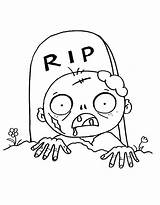 Zombie Coloring Pages Free Printable PDF sketch template