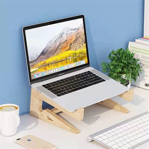 Wood stand For Laptop stand Monitor stand Wooden laptop stand Wood ...