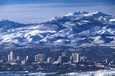 downtown Reno | Reno in winter. Slide Mountain, Mount Rose a… | Flickr