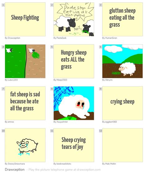 Sheep Fighting - Drawception