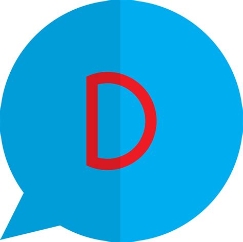 Red and blue disqus logo. 24285757 Vector Art at Vecteezy