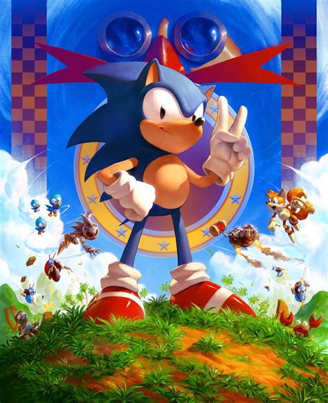 Order this beautiful SEGA Sonic the Hedgehog poster | Cook and Becker