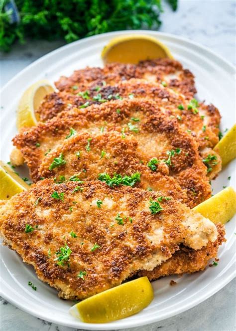 Learn how to make Chicken Schnitzel that's crispy, juicy, extra crunchy and quick to prepare. A ...