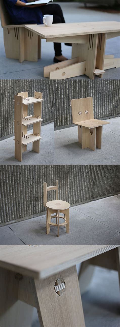 'Knock-down' is an impressive collective of furniture pieces each with its own function and ...