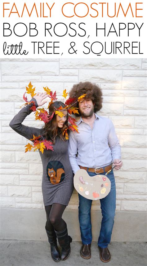 COUPLES: Bob Ross and Happy Tree costume - Really Awesome Costumes