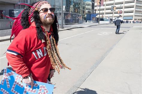 Protesters offer new chant against the Cleveland Indians in first year ...