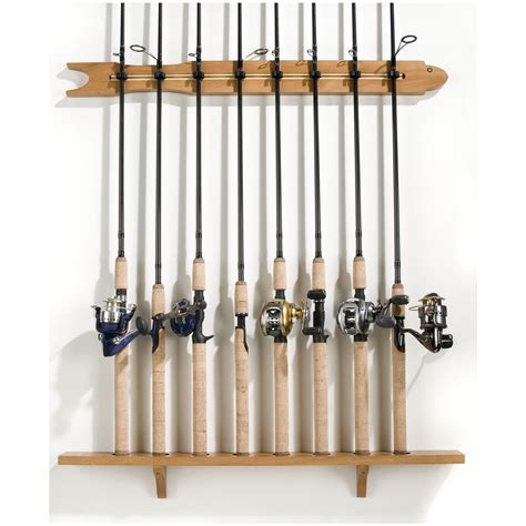 Organized Fishing 8- Rod Modula Wall Rack - 231523, Fishing Accessories ...