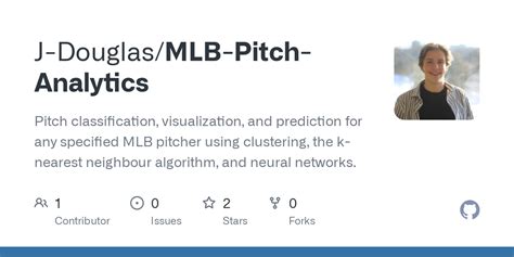 GitHub - J-Douglas/MLB-Pitch-Analytics: Pitch classification, visualization, and prediction for ...