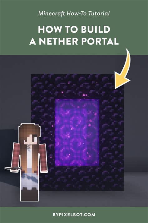 Minecraft: How to Build a Basic Nether Portal — ByPixelbot