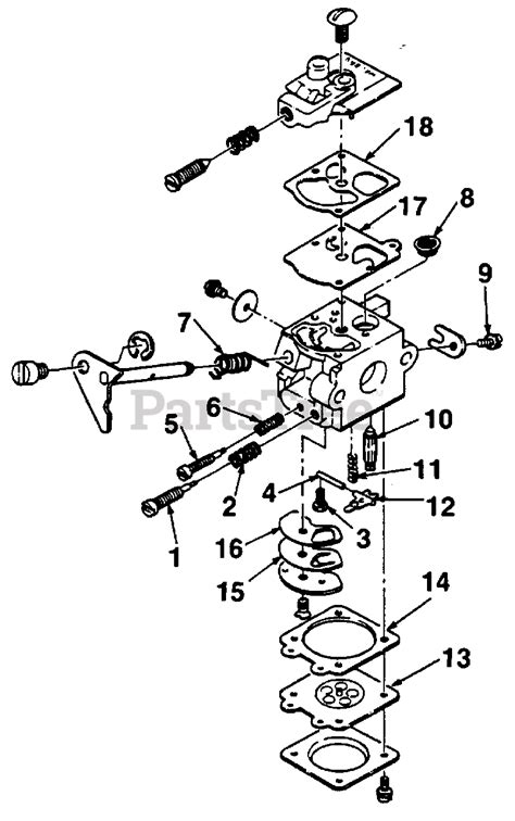 Homelite HK 18 (UT-18003) - Homelite String Trimmer A-98550-36 Carburetor Parts Lookup with ...