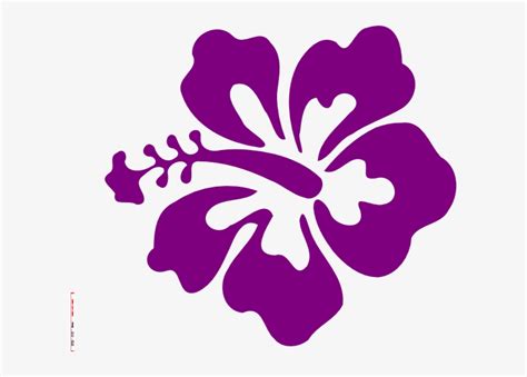 Purple Hawaiian Flowers Clip Art - Hibiscus Clip Art PNG Image | Transparent PNG Free Download ...
