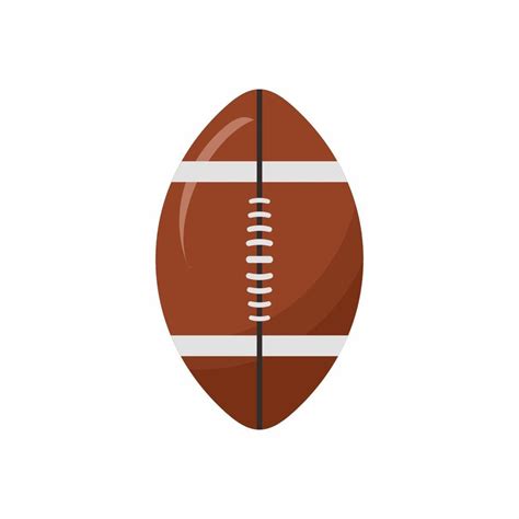 Rugby ball icon design isolated on white background. Brown ball for ...