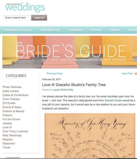 As Seen on Martha Stewart: Family Tree by GracefulStudio on Etsy