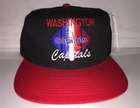 Vintage Washington Capitals Snapback hat cap rare 90s CCM NHL