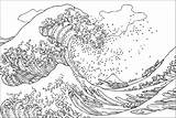 Tsunami Coloring Page Pages sketch template