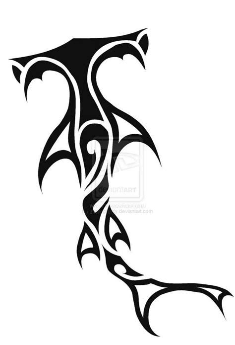 Tribal Hammerhead Shark Tattoo 30+ Awesome Hammerhead Shark Tattoo Designs # ...