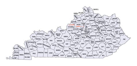 Kentucky County Map