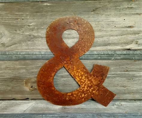 Rusted Metal Ampersand 18" - Cactus Creek