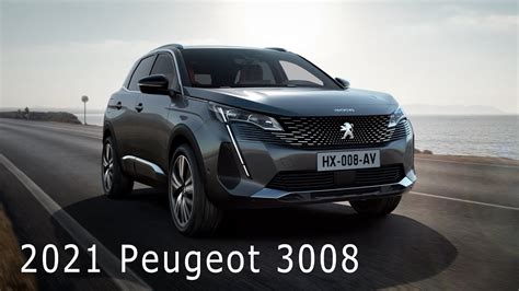 New 2021 Peugeot 3008 SUV facelift - GT, Black Pack, Hybrid view - YouTube