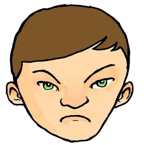 sad boy face clipart - Clip Art Library