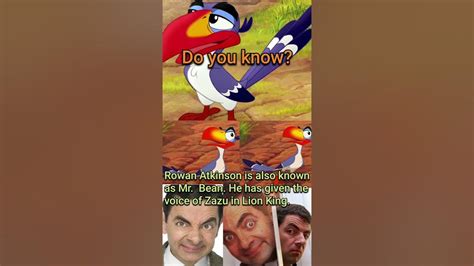 Rowan Atkinson Zazu behind the scenes | Zazu Lion King voice Rowan Atkinson - YouTube