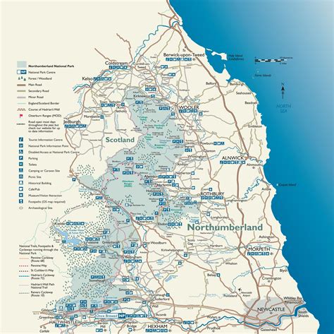 Map of Northumberland National Park...so much to explore! | Northumberland national park ...