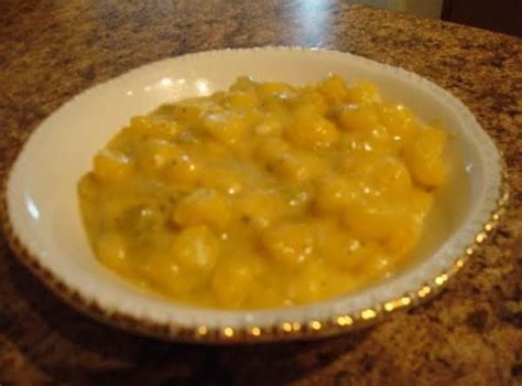 Hominy With Green Chilies And Cheese | Just A Pinch Recipes