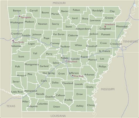 County Zip Code Maps of Arkansas - DeliveryMaps