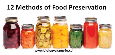 10 Methods of Food Preservation with Example ~ Biology Exams 4 U