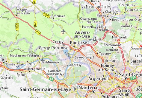 Pontoise france map