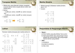 3 mtl matriks_1 print | PPT