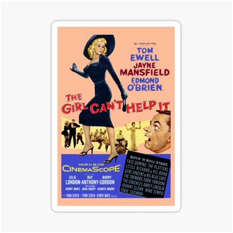 "JAYNE MANSFIELD The Girl Can't Help it color poster LITTLE RICHARD Eddie Cochran" Sticker for ...