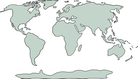 Printable Blank World Map Outline Transparent Png Map - vrogue.co