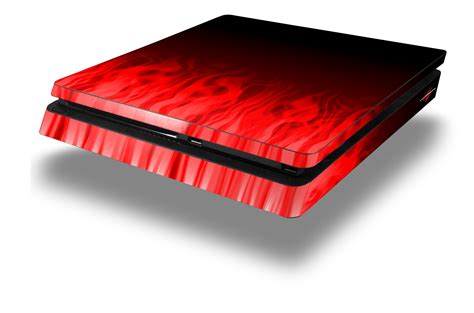 Sony PS4 Slim Console Skins Fire Red | WraptorSkinz