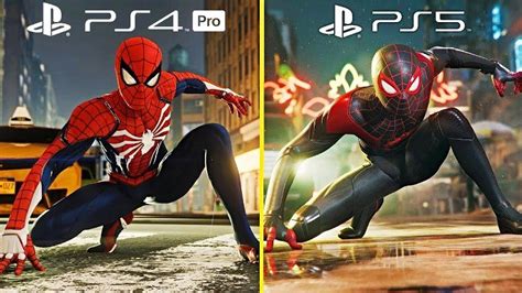 Spider-Man Remastered PS4 Pro vs PS5 Graphics Comparison Video ...