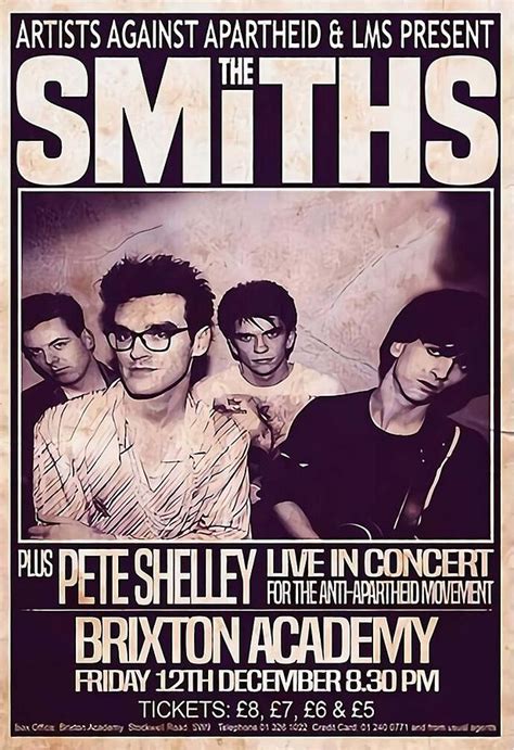 The Smiths 1986 The Final Concert Poster Digital Art by Thomas Evans ...