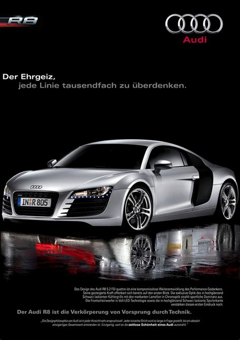 Audi R8 Advertisement Poster on Behance