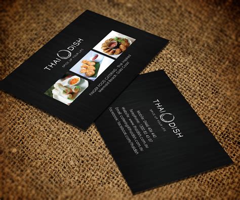 Catering Business Card Design for Thai Dish by Sarah Haroon | Design ...