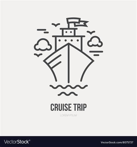 Cruise ship Royalty Free Vector Image - VectorStock