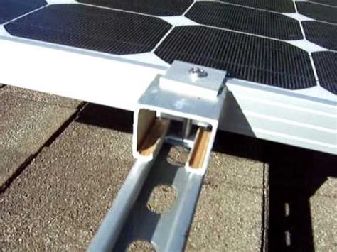 solar panels mounting brackets - YouTube