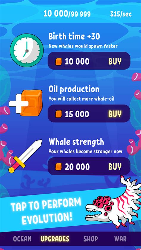 Blue Whale Breeding & Evolving Simulator: Funny Wildlife Maker Game for ...