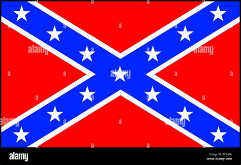 Confederate States of America flag. Historical national flag of the Confederate States of ...