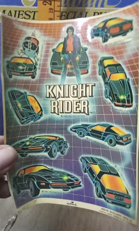 Knight Rider Sticker, Hobbies & Toys, Memorabilia & Collectibles, Vintage Collectibles on Carousell