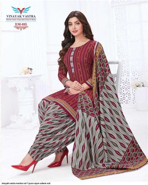 Vinayak Vastra Mantra Vol 1 pure rayon SALWAR SUIT