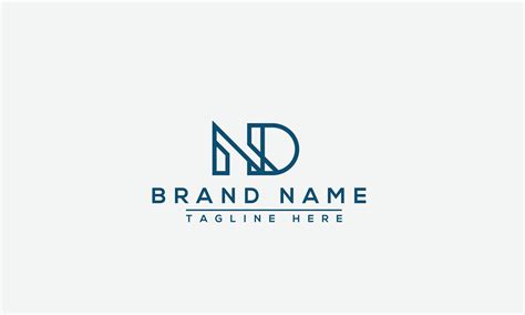 ND Logo Design Template Vector Graphic Branding Element. 10946573 ...