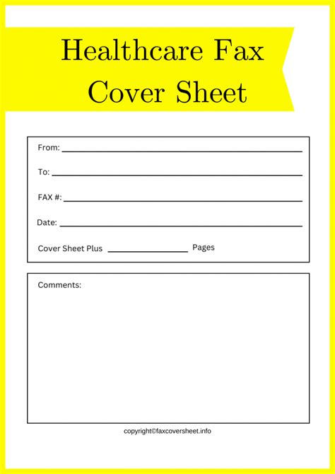 Healthcare Fax Cover Sheet Templates Printable in PDF & Word
