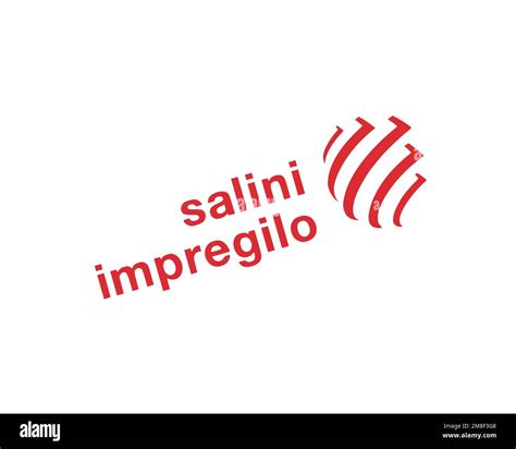 Salini Impregilo, Rotated Logo, White Background Stock Photo - Alamy