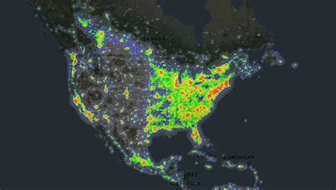 Light Pollution Map - Maps on the Web